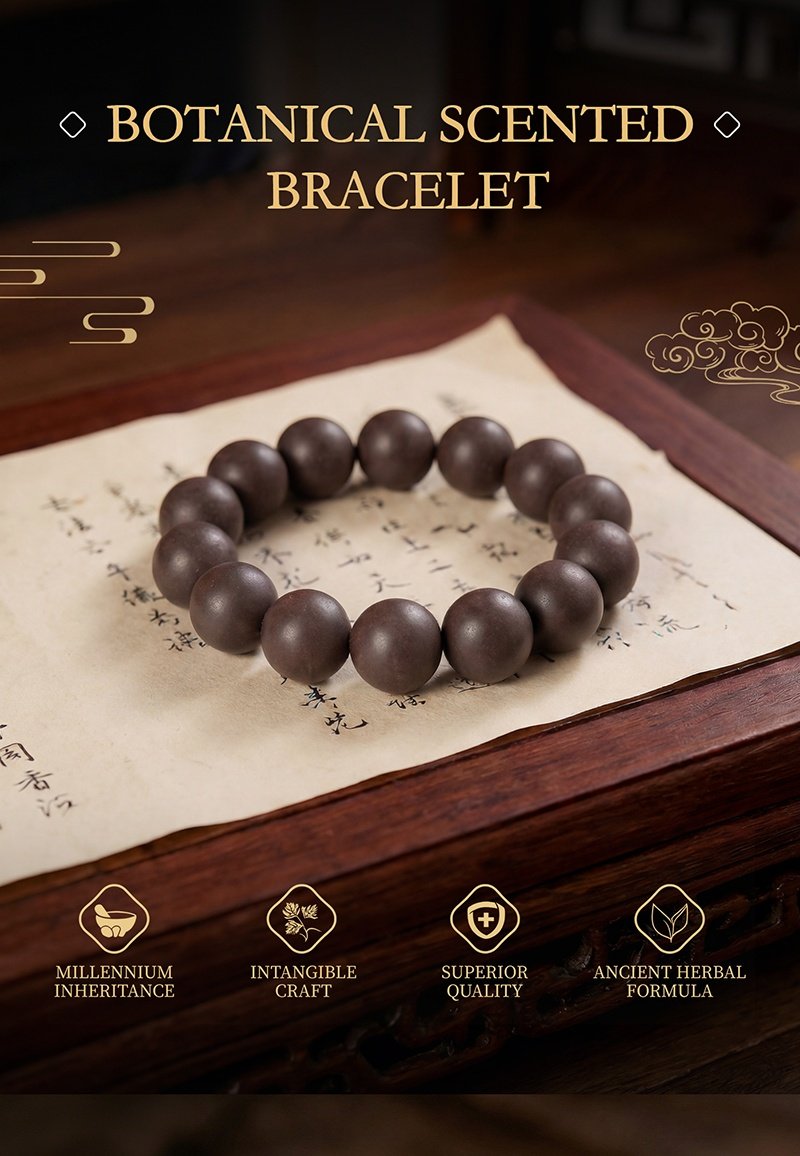 Traditional Chinese Medicine Jewelry Bead Bracelet - Image 5