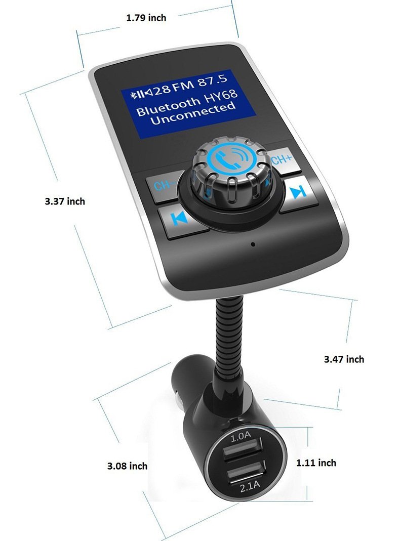 Car Bluetooth Mp3 Car FM Transmitter Car Bluetooth Mp3 Player Card - Image 3