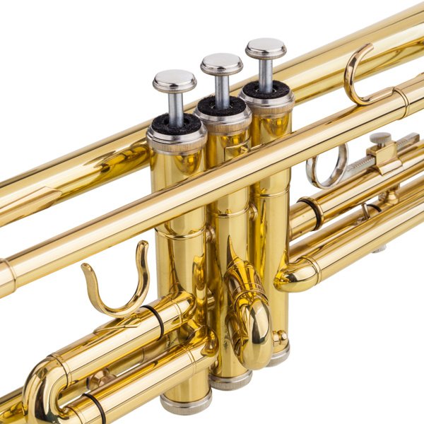 Drop B Tone Adjustable Trumpet Gloves Set Plaint Golden - Image 4