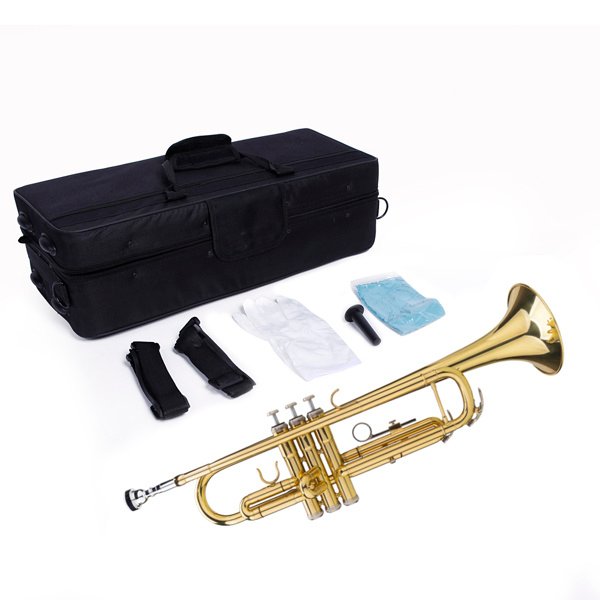 Drop B Tone Adjustable Trumpet Gloves Set Plaint Golden - Image 9