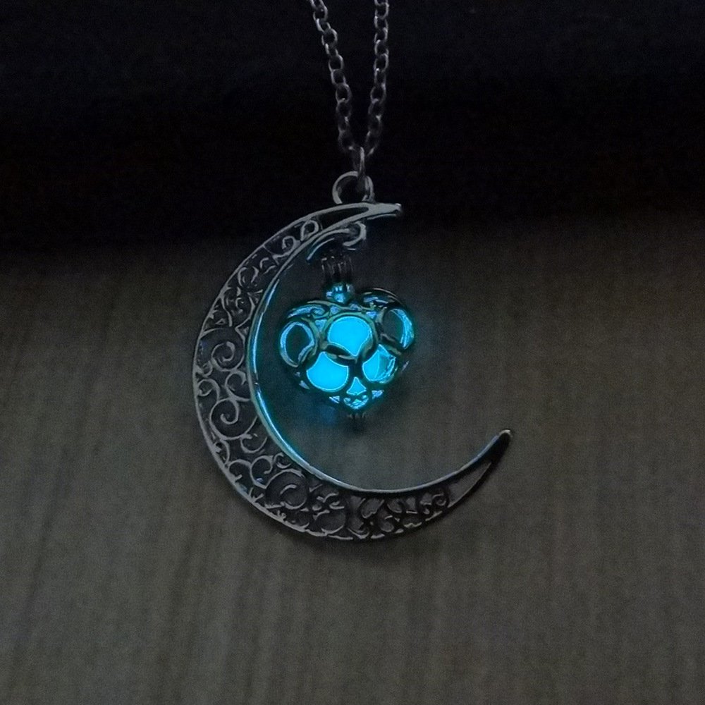 Glowing Pendant Necklaces Silver Plated Chain Necklaces - Image 8