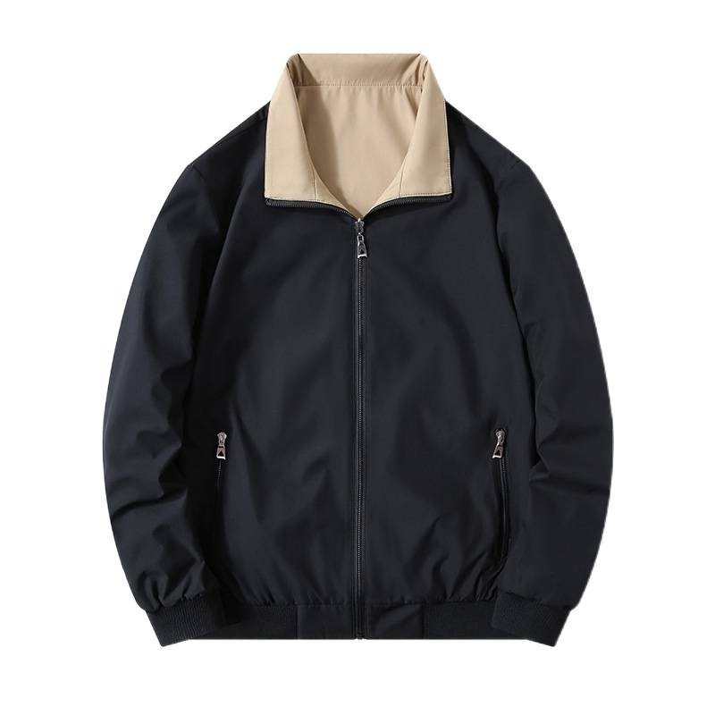 Stand-up Collar Top Casual And Versatile Mid-age Dad Jacket - Image 5