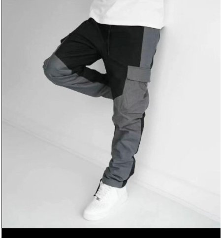 Large Pocket Stitching Trousers Men's Loose Feet - Image 10