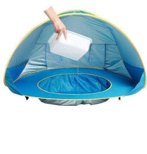Baby Beach Tent Kids Outdoor Camping Easy Fold Up Waterproof Up Sun Awning Tent UV-protecting - Image 7