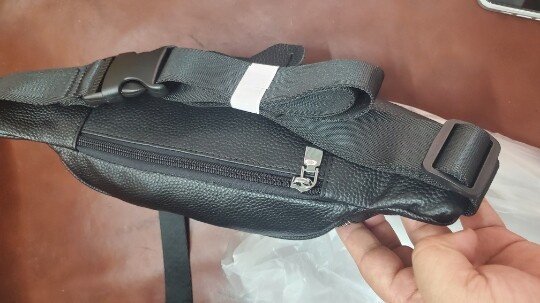 Mens Leather Waist Bag, Large Capacity, Durable First-Layer Cowhide - Image 5