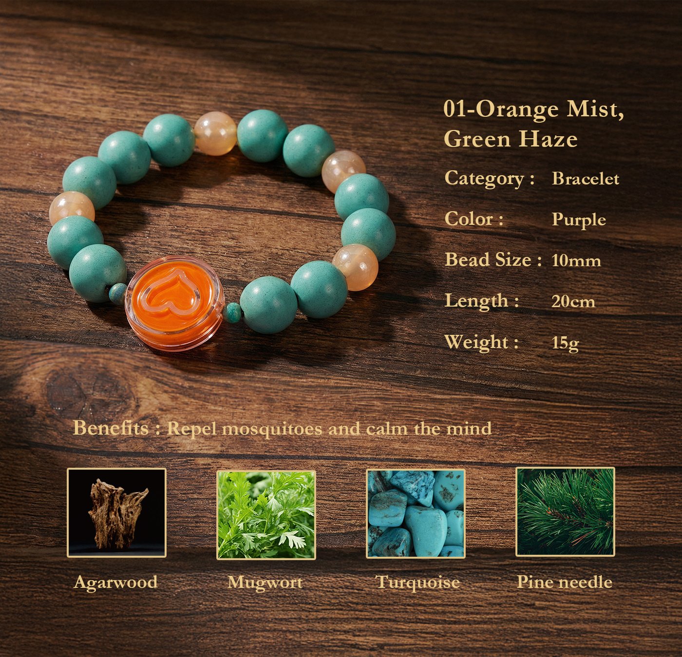 Traditional Chinese Medicine Jewelry Bead Bracelet - Image 7