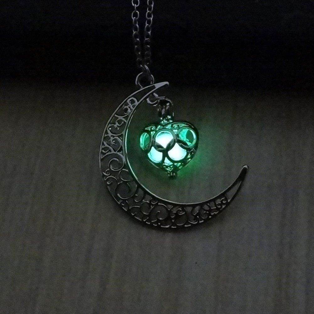 Glowing Pendant Necklaces Silver Plated Chain Necklaces - Image 7