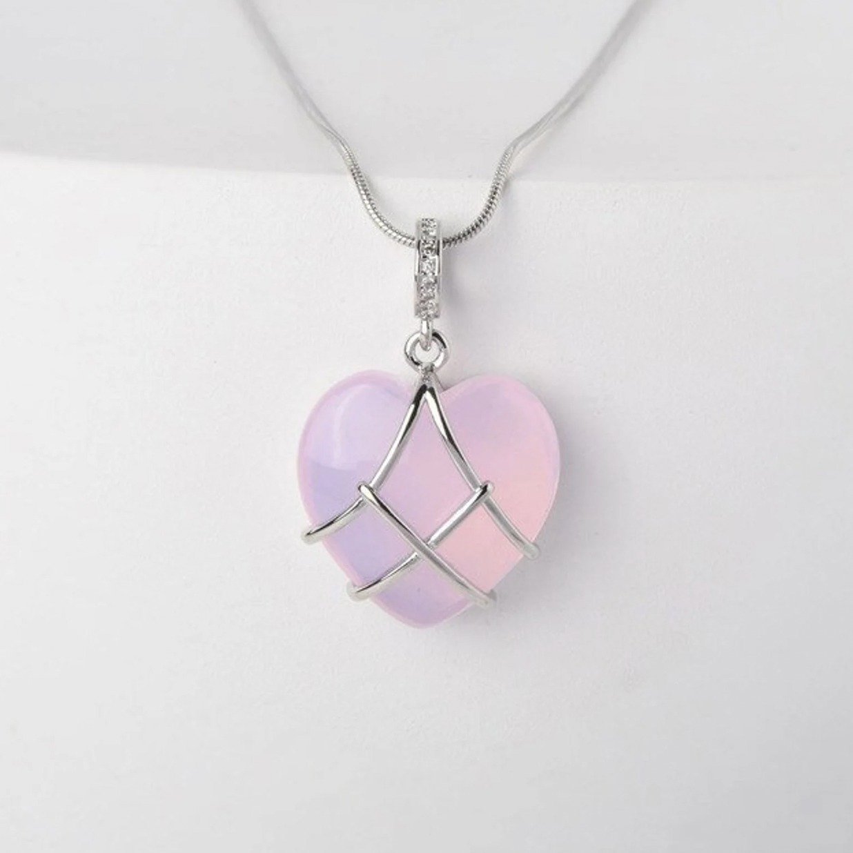 Fashion Moonstone Necklace For Cartoon Princess Love Girl Necklace Novelty Jewelry - Image 5