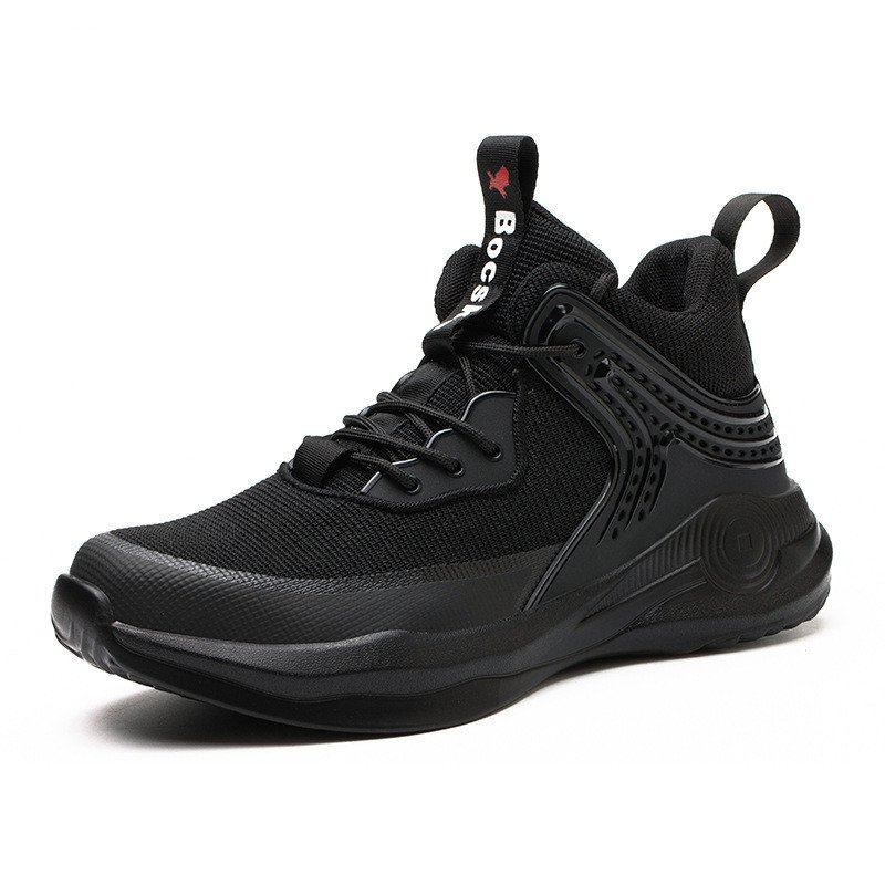 High-top Safety Shoes Construction Protective Footwear Men Steel Toe Breathable Hiking Boots - Image 2