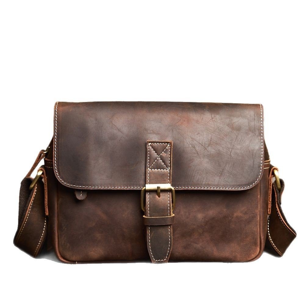 Fashionable Casual Men's First-Layer Leather Bag - Image 5