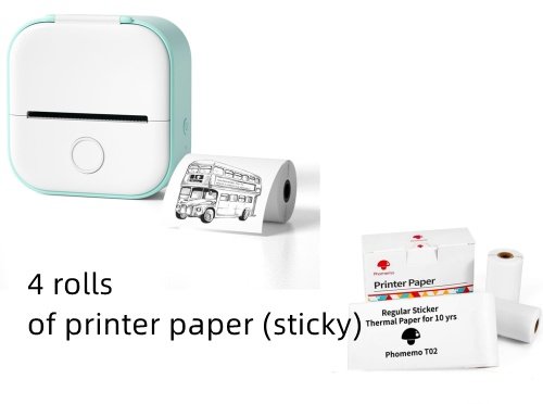 Portable Mini Thermal Label Printer Home Photo Printer Student Wrong Question Printer Bluetooth-compatible Mini Label Printer Price Tag - Image 7