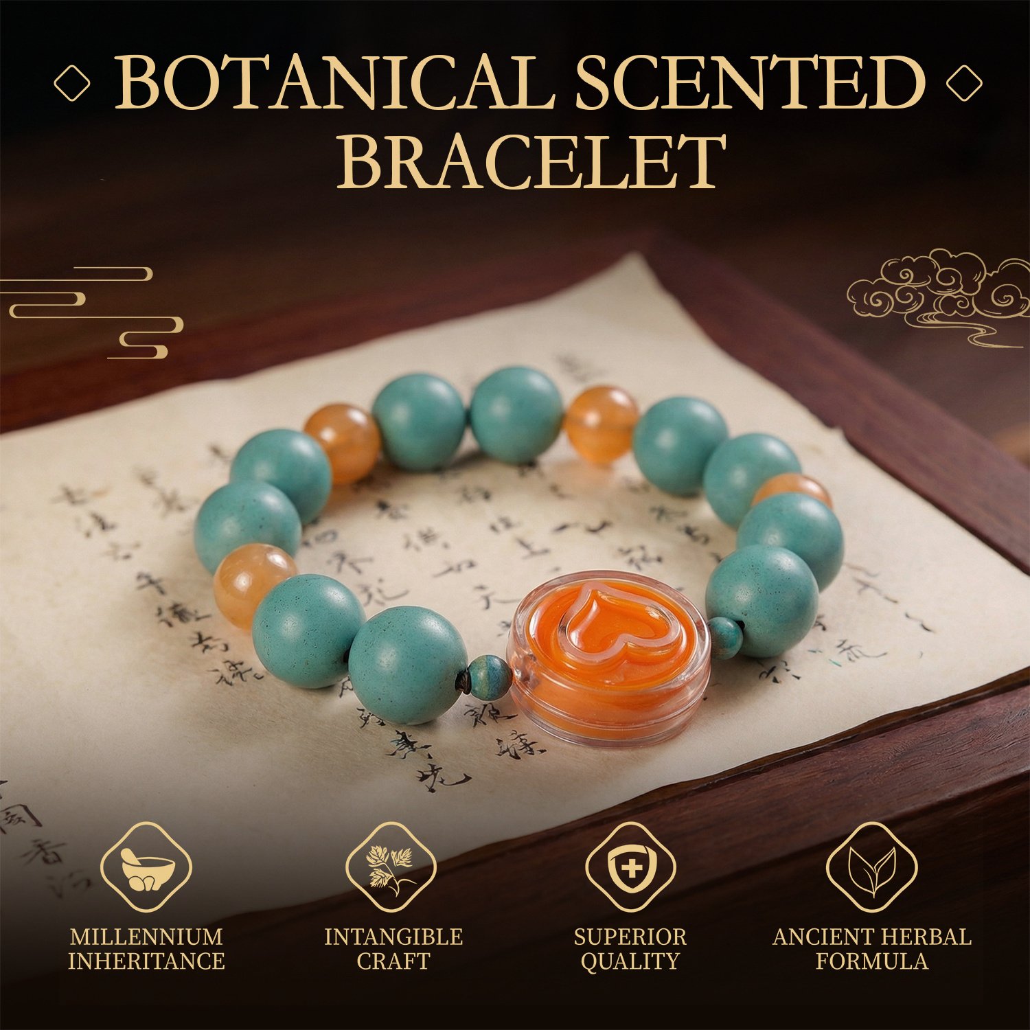 Traditional Chinese Medicine Jewelry Bead Bracelet - Image 2