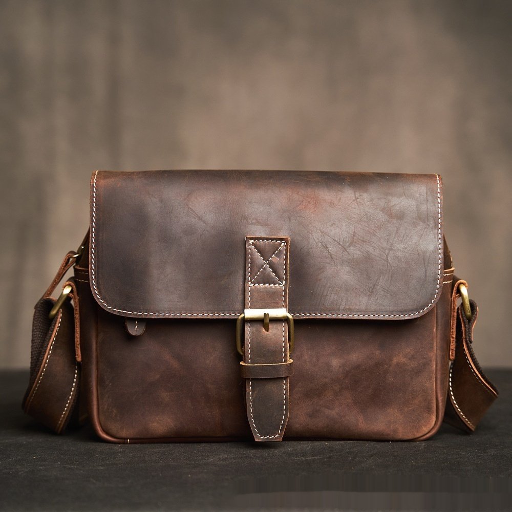 Fashionable Casual Men's First-Layer Leather Bag - Image 2