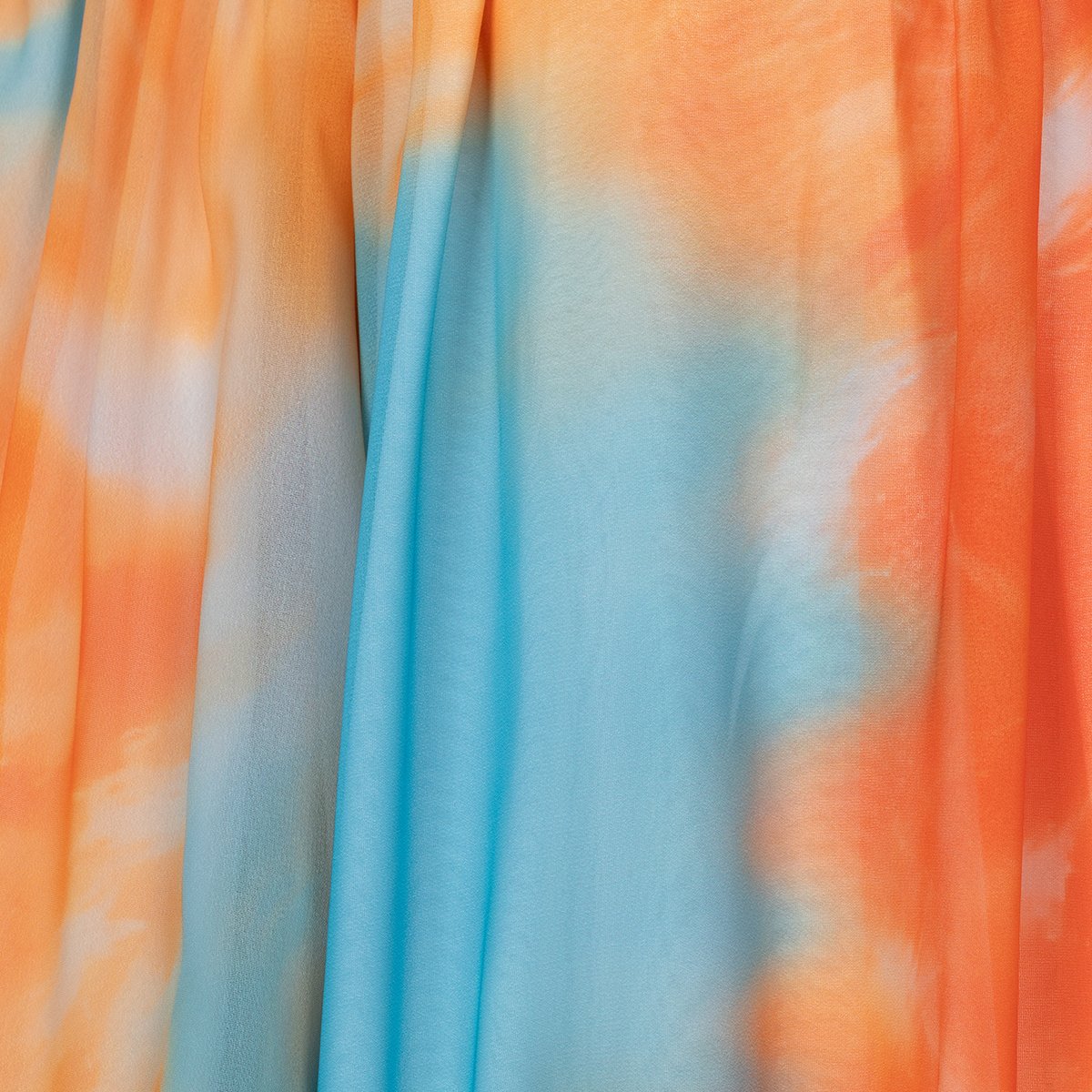 Bohemian Off-Shoulder Tie-Dye Maxi Dress - Image 3