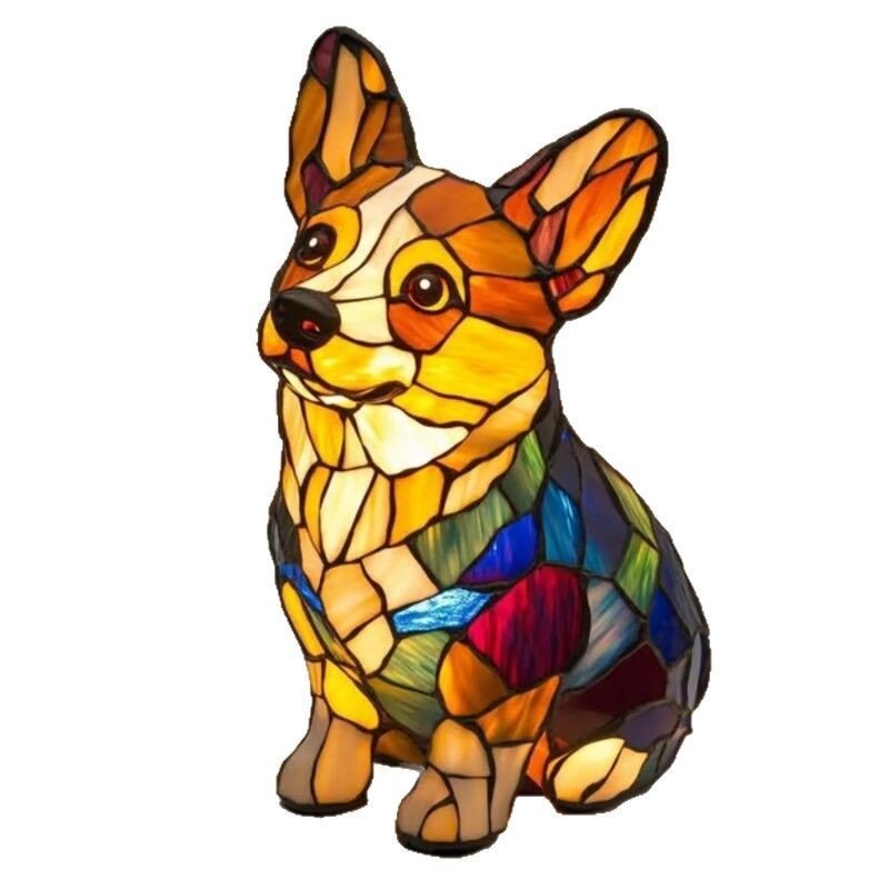 Colorful Strange Dog Lamp Resin Decorations - Image 6
