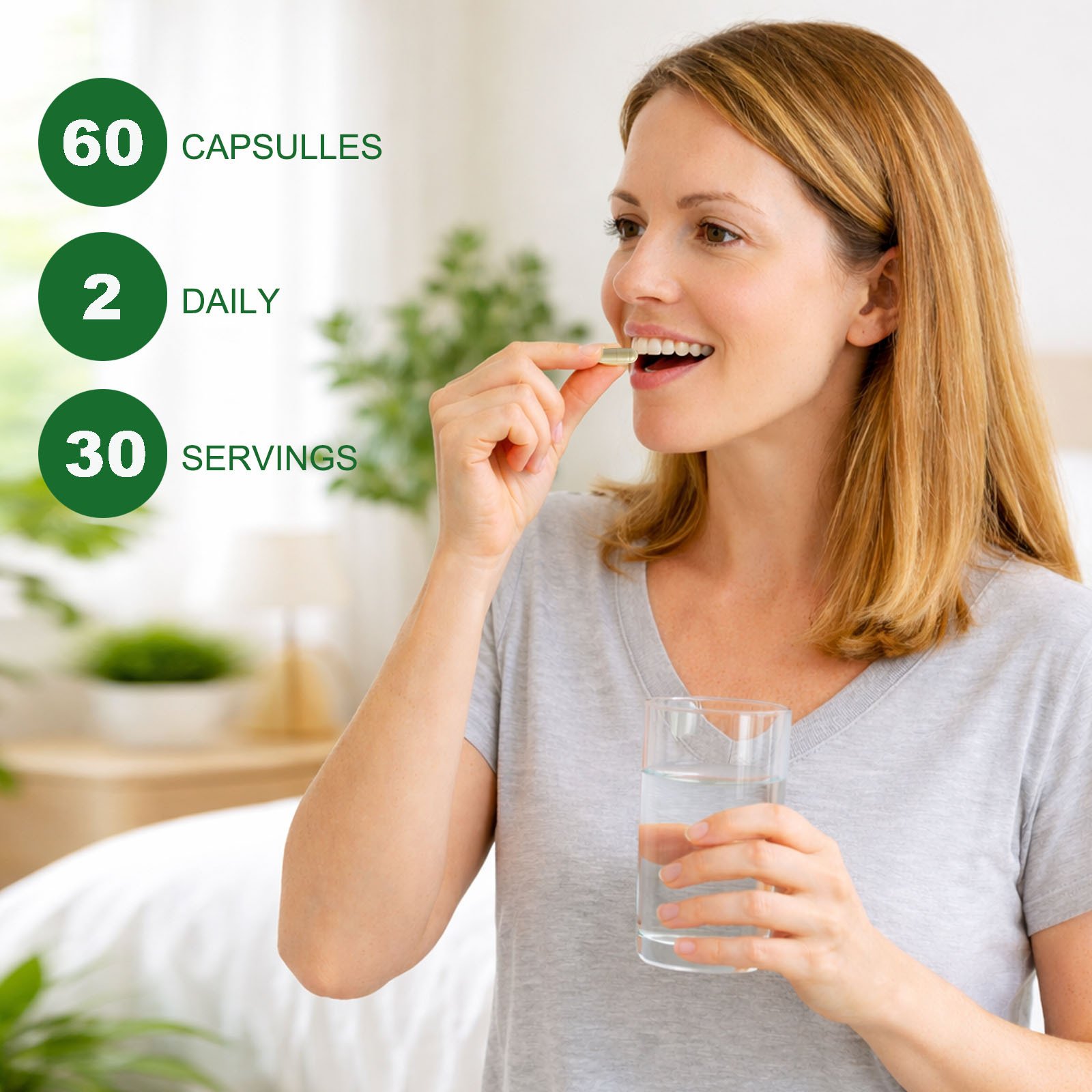 Soursop Supplement Containing 20 Herbal Extracts Including Seaweed, Lion's Mane Mushroom, Turmeric, Black Seed Oil, Oregano, And Mullein, Promoting Overall Health. Vegan, 60 Capsules. - Image 8