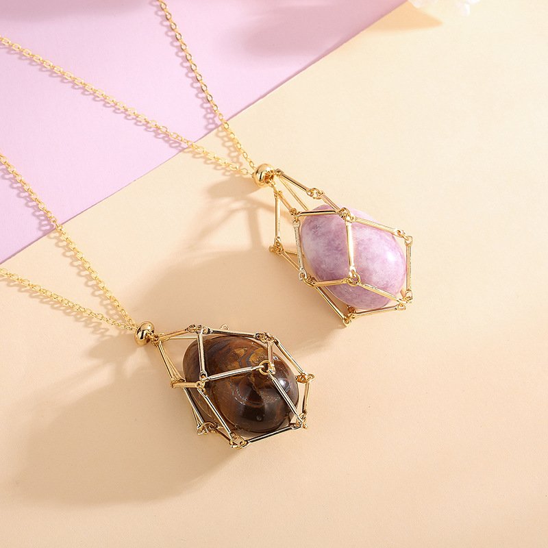 Spring New Natural Energy Crystal Pendant Ins Niche Design Valentine’s Day Bag Bag Peace Necklace - Image 5