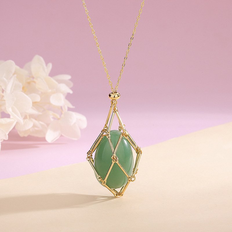 Spring New Natural Energy Crystal Pendant Ins Niche Design Valentine’s Day Bag Bag Peace Necklace - Image 7