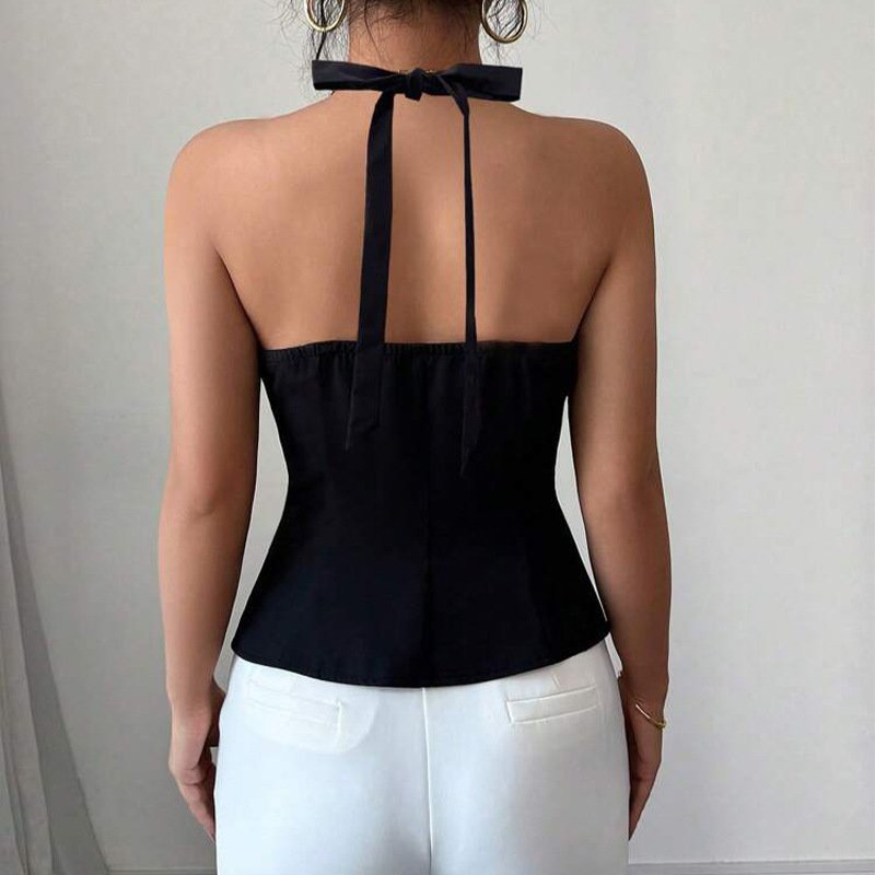 Halter Vest Amazon Summer Backless Strappy Cardigan Women's Clothing - Image 3