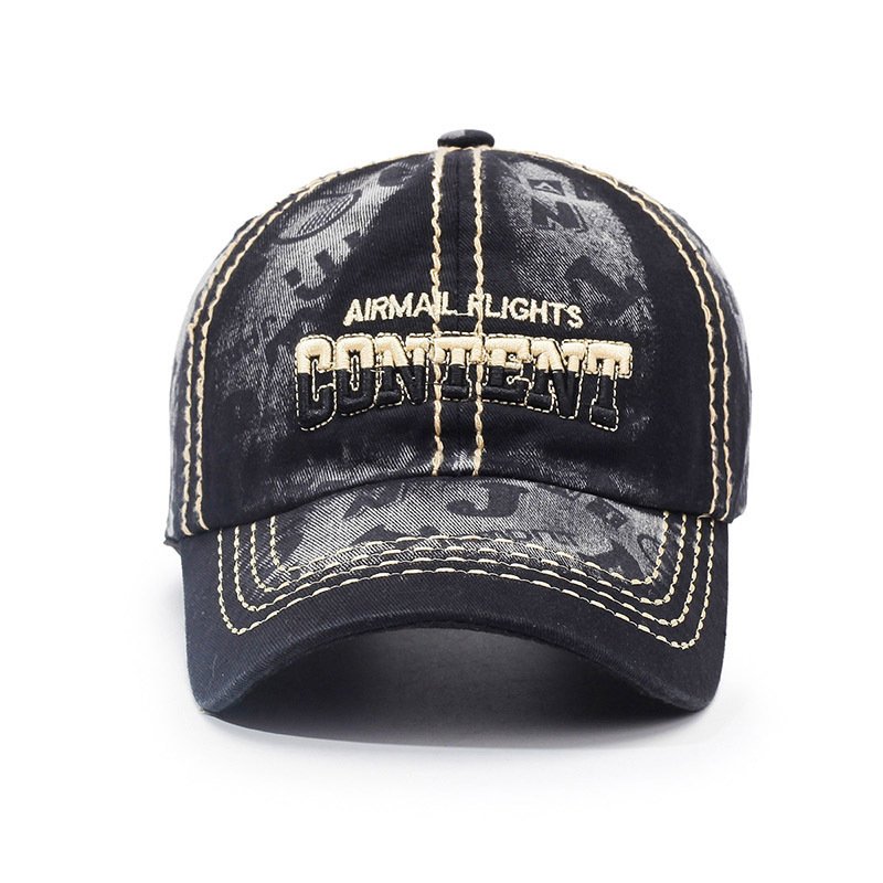 Retro Washed Baseball Cap For Men And Women Couple