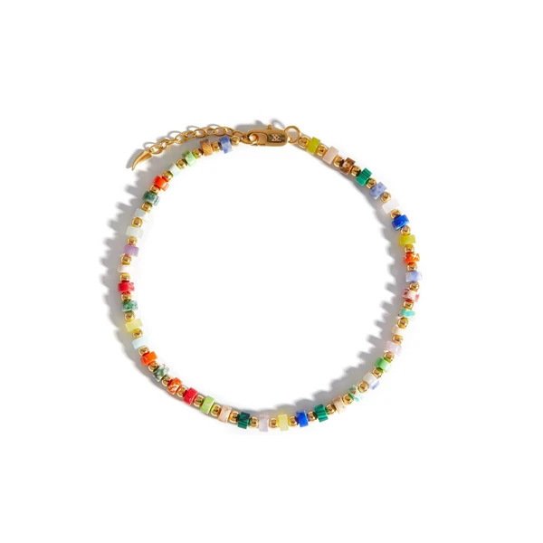 European And American Multi Gem Turquoise Shoushan Stone Necklace - Image 5