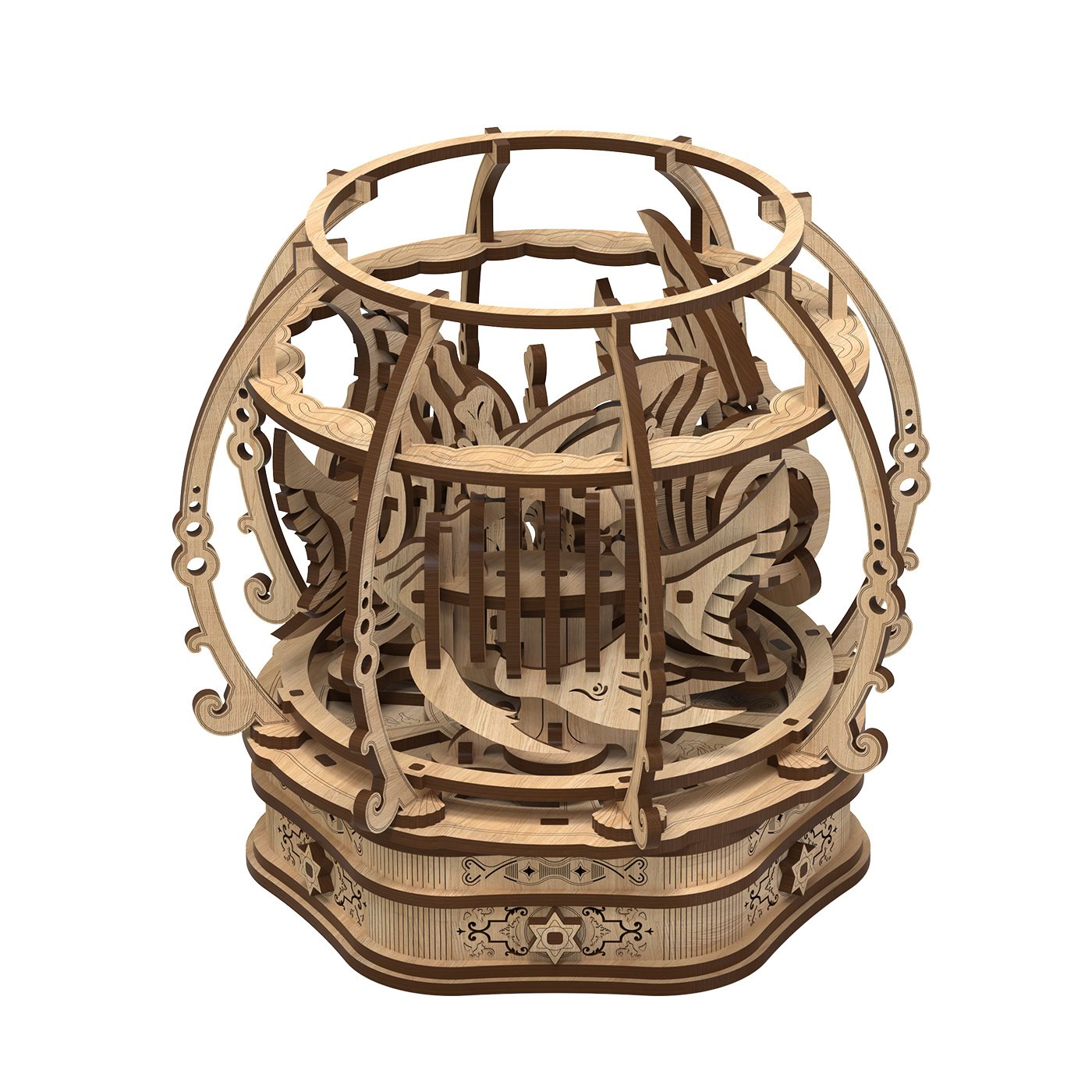 Fashion Simple Oak Oasis Shape Puzzle Toys - Image 6