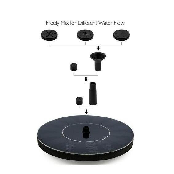 Solar Water Mercury Garden Miniature Floating Fountain - Image 5