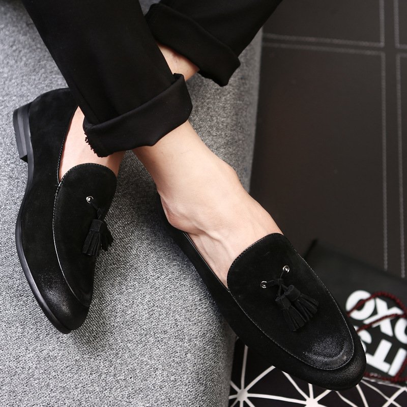Pea shoes leather shoes for men - Image 3