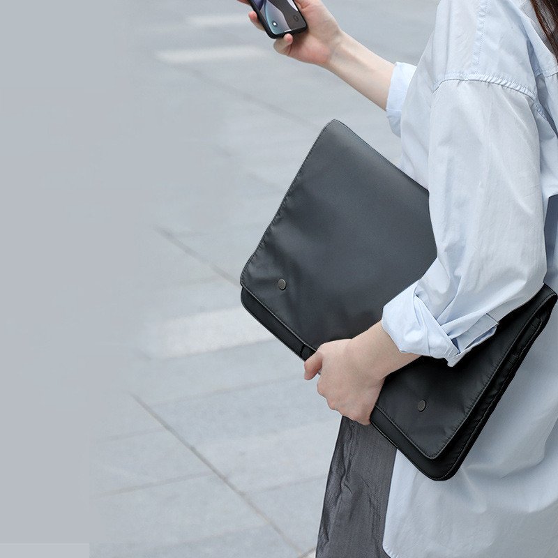 Black and white laptop bag laptop protective cover - Image 2