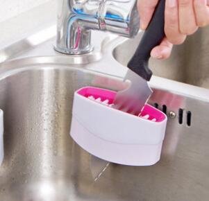 Creative Kitchen Knife And Fork Chopsticks Cleaning Brush With Suction Cup Fruit And Vegetable Cleaning Brush Kitchen Cleaning Brush - Image 5