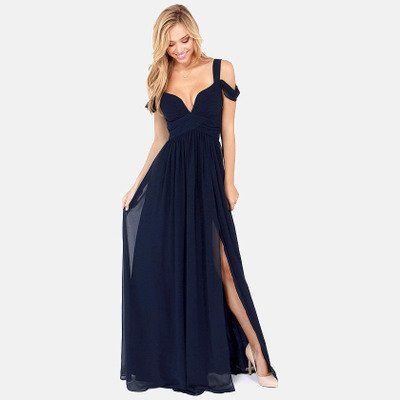 Long Floor Length Elegant Greek Style Pleated Dress - Image 5