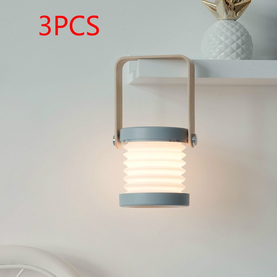 Foldable Touch Dimmable Reading LED Night Light Portable Lantern Lamp USB Rechargeable For Home Decor - Image 10