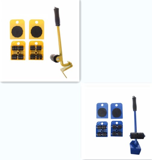 Professional Furniture Transport Moving Lifter Tool Mover Device 5PCS per Set - Image 8