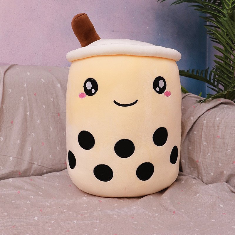 Cute Fruit Drink Plush Stuffed Soft Strawberry Milk Tea Plush Boba Tea Cup Toy Bubble Tea Pillow Cushion Kids Gift - Image 7