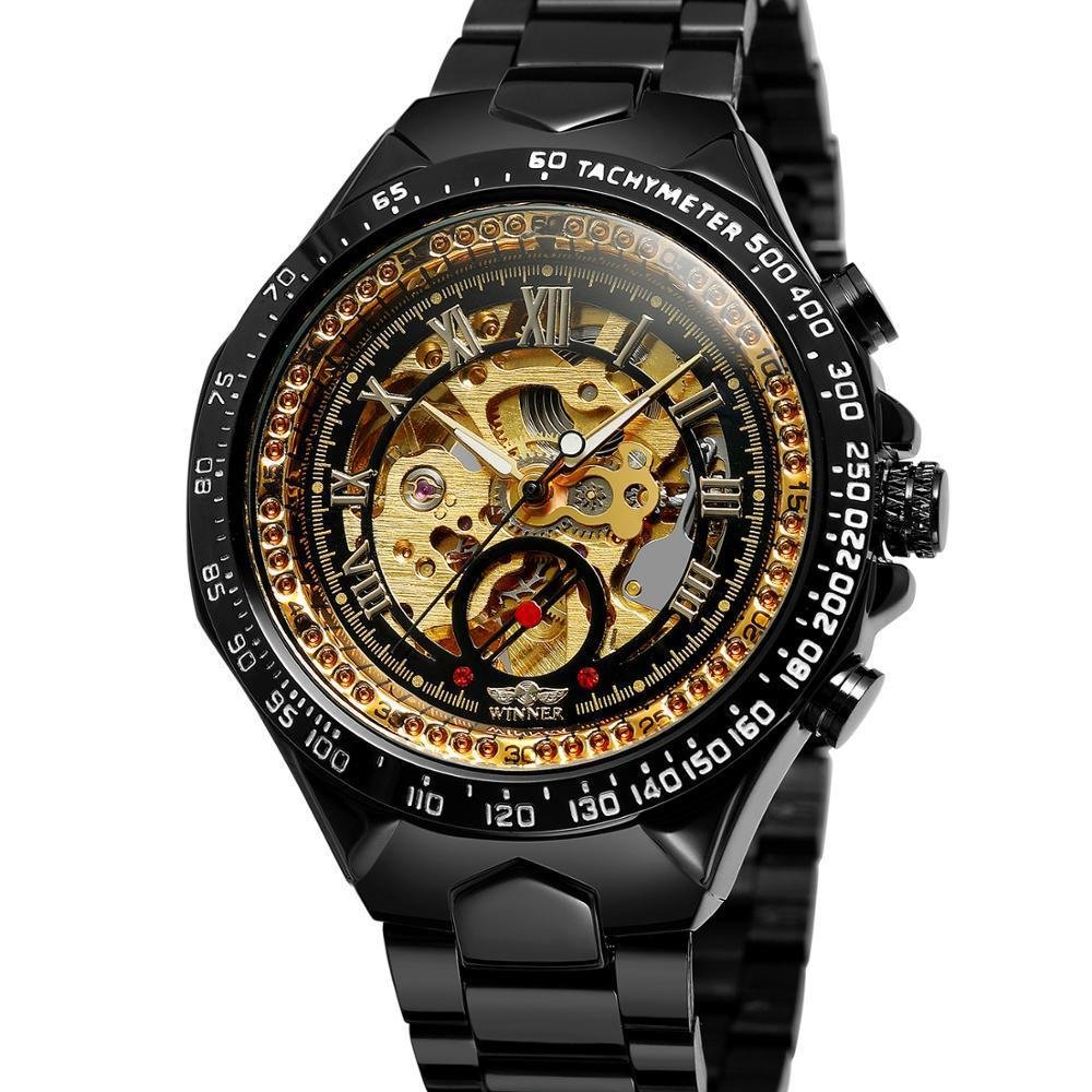 Personalized All-steel Hollow Automatic Mechanical Watch Fashion Watch For Men - Image 9