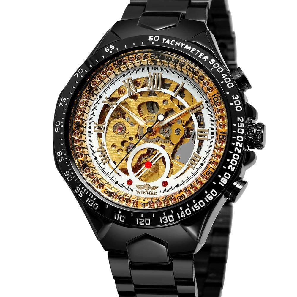 Personalized All-steel Hollow Automatic Mechanical Watch Fashion Watch For Men - Image 8