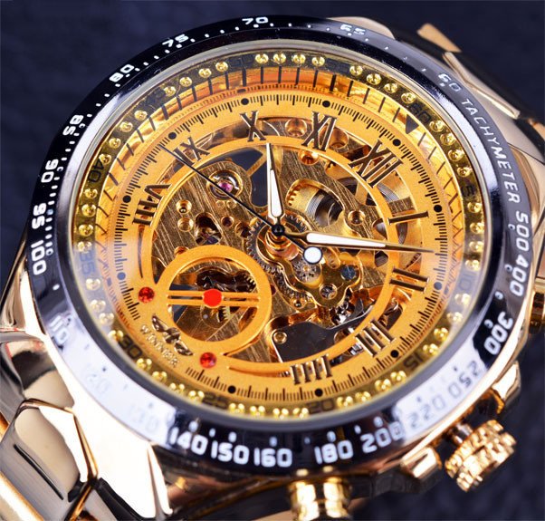 Personalized All-steel Hollow Automatic Mechanical Watch Fashion Watch For Men - Image 4