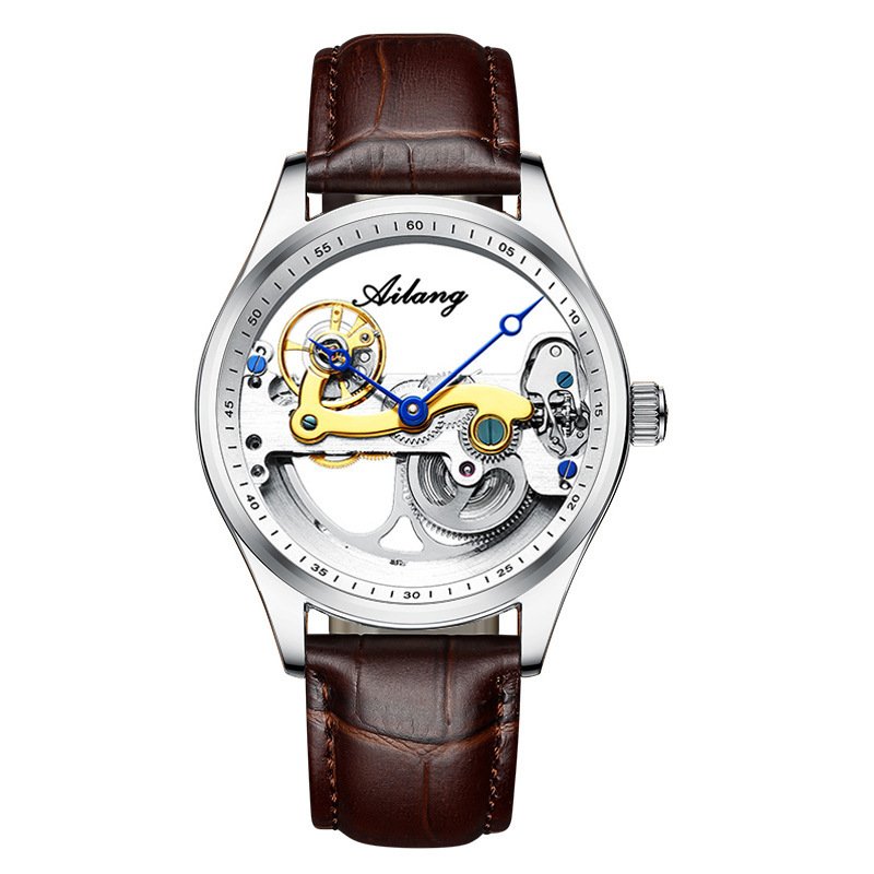Automatic Mechanical Watch Creative Hollow Male Watch Generation Silicone Band Watch - Image 2