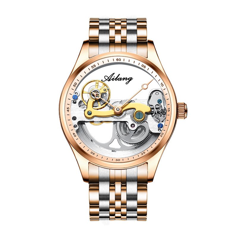 Automatic Mechanical Watch Creative Hollow Male Watch Generation Silicone Band Watch - Image 9