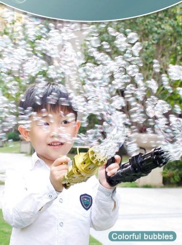Kids Toy Bath Toys Bubble Gum Machine Toys For Kids Plastic Machine Gun Toy - Image 3