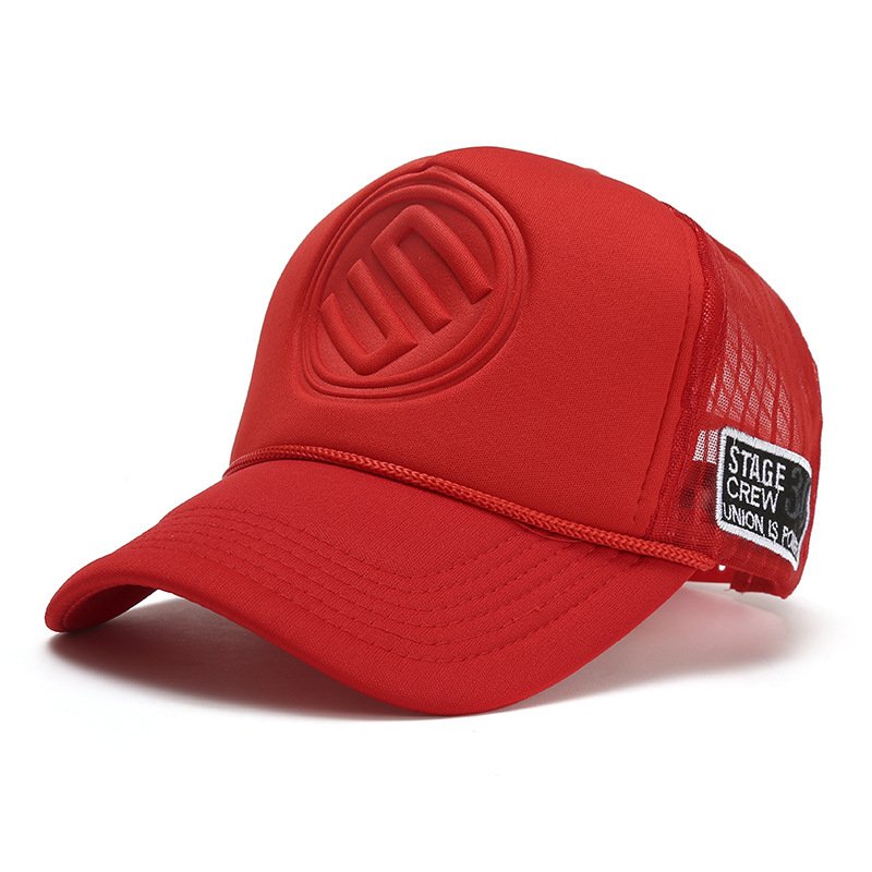 Trendy Brand Solid Color Tall Truck Hat Truck Hat For Men And Women Couples Caps - Image 3