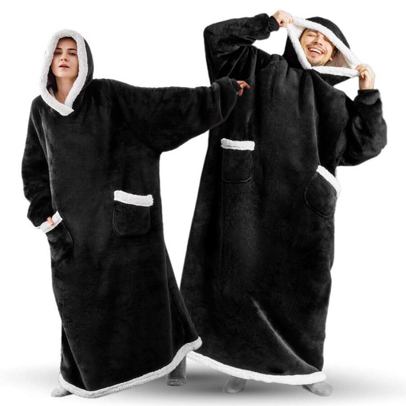 Winter TV Hoodie Blanket Winter Warm Home Clothes Women Men Oversized Pullover With Pockets - Image 5
