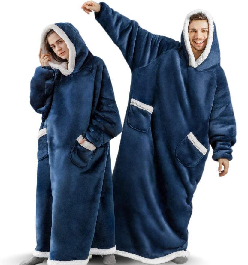 Winter TV Hoodie Blanket Winter Warm Home Clothes Women Men Oversized Pullover With Pockets - Image 8