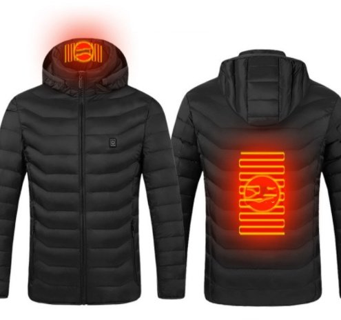 New Heated Jacket Coat USB Electric Jacket Cotton Coat Heater Thermal Clothing Heating Vest Men's Clothes Winter - Image 2