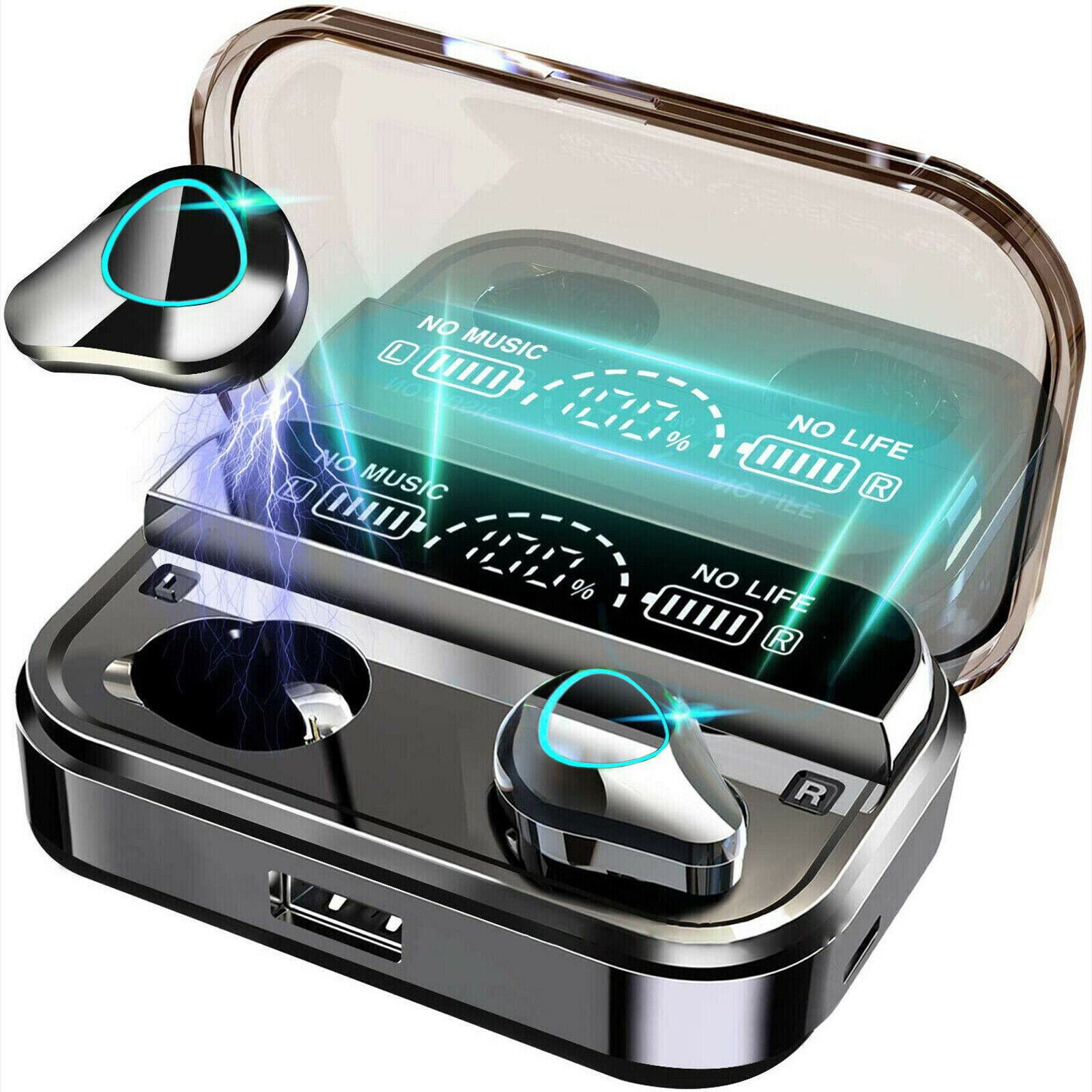 TWS Wireless 5.1 Waterproof Bluetooth Sports Waterproof Earphones - Image 9