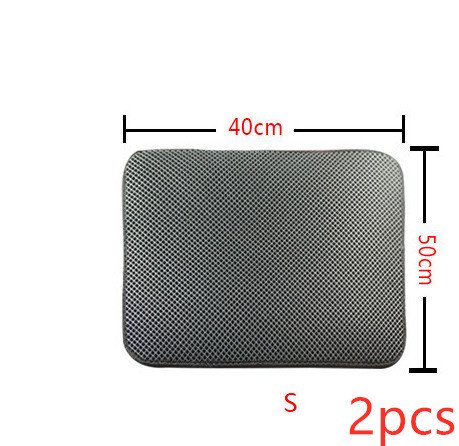 Double Layer Litter Cat Bed Pads Pet Cat Litter Mat Trapping Pets Litter Box Mat Pet Product Bed For Cats House Clean Mat - Image 7