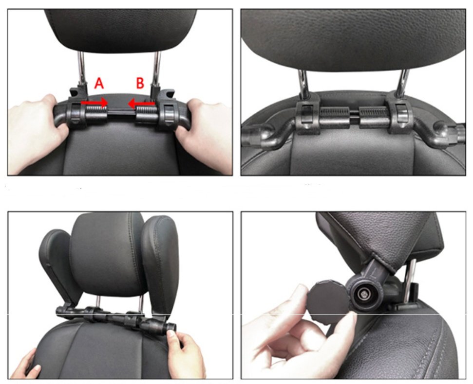 Car headrest pillow Sleep Adjustable Side Car Soft Travel Seat Headrest Auto Leather Support Neck Pillow Cushion car accessories - Image 7