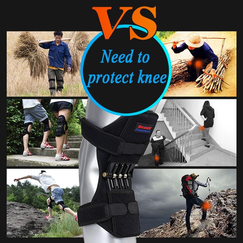 High Quality Knee Brace Patella Booster Spring Knee Brace Support For Mountaineering Squat Sports Knee Booster - Image 6