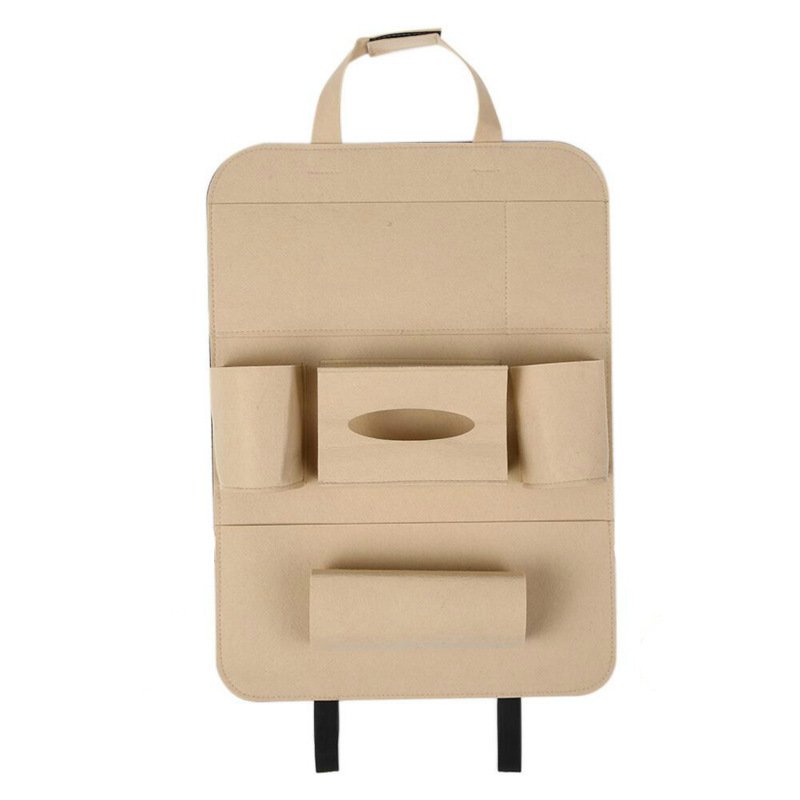 Auto Car Backseat Organizer Car-Styling Holder Multi-Pocket Seat Wool Felt Storage Multifunction Vehicle Accessories Bag - Image 5