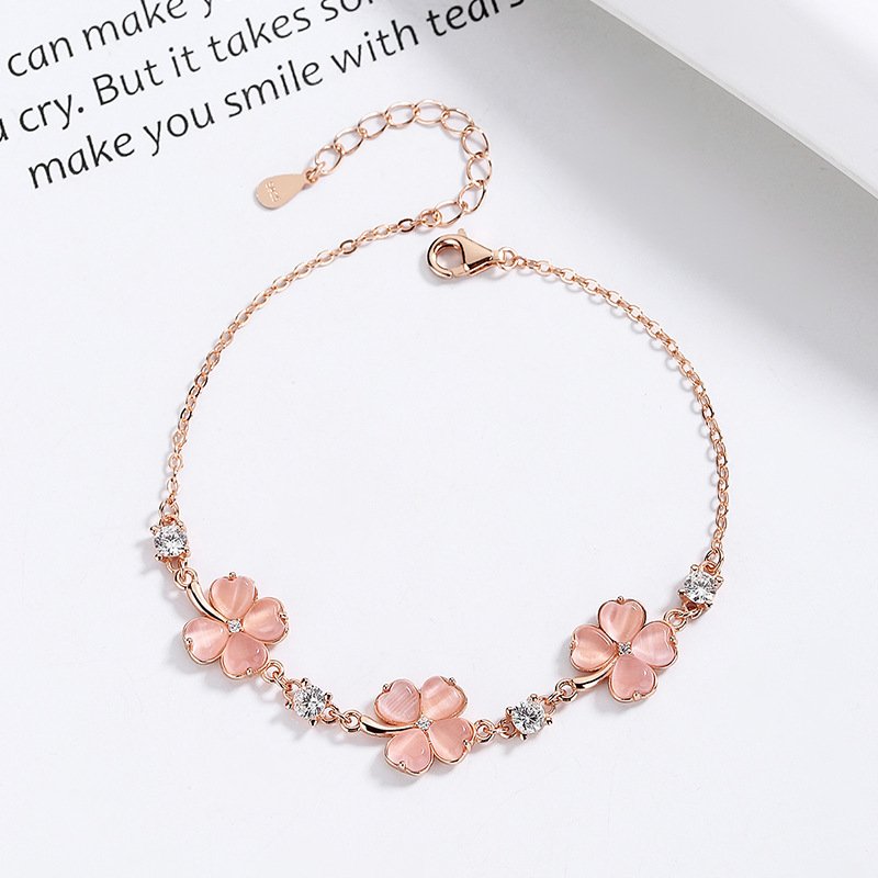 Fashion Jewelry Opal Crystal Gemstones Chain Bracelets For Women Femme Zircon Diamonds Rose Gold Jewelry Bijoux Mujer Cute Girlfriend Gifts - Image 2